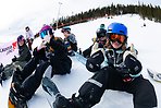 Glada barn på Swedish Snowboard Series. Foto: Daniel Barnstål. 