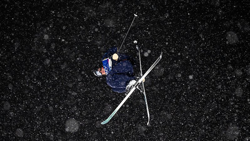 Martin Nordqvist njöt av upplevelsen i OS-finalens sista hopp. Foto: Bildbyrån.